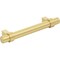 Jeffrey Alexander 96 mm Center-to-Center Brushed Gold Key Grande Cabinet Bar Pull 596BG - alternate 8